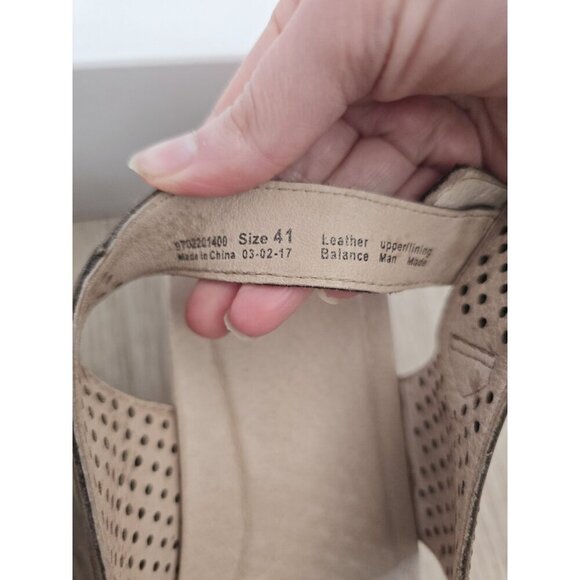 Dansko Jacinda Platform Chunky Buckle Slingback Open Peep Toe Sandals 41 11 11.5 - Picture 11 of 14